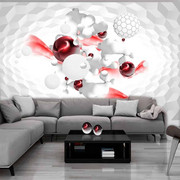 Fototapeta - Wyścig kolorów - Czerwony Artgeist