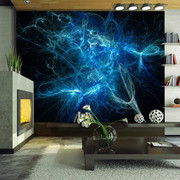 Fototapeta - Niebieskie pioruny Artgeist