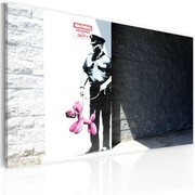 Obraz - Policjant i różowy pies (Banksy) Artgeist