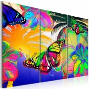 Obraz - Egzotyczne motyle - tryptyk Artgeist