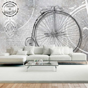 Fototapeta - Vintage bicycles - black and white Artgeist