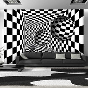 Fototapeta - Czarno-biały korytarz Artgeist