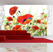 Fototapeta - Country poppies Artgeist