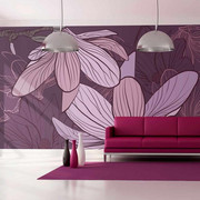 Fototapeta - Fioletowe magnolie Artgeist