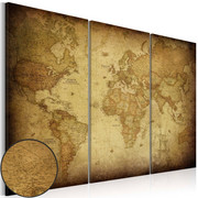 Obraz - Stara mapa: tryptyk Artgeist