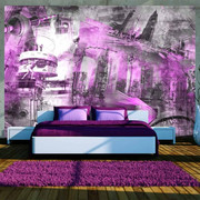 Fototapeta - Berlin - kolaż (fioletowy) Artgeist