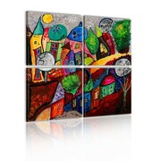 Obraz - Kolorowe miasto Artgeist