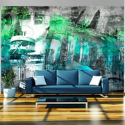 Fototapeta - Berlin - kolaż (zielony) Artgeist