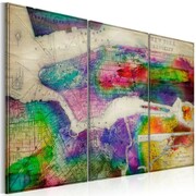 Obraz - Mapa Nowego Jorku: Brooklyn Artgeist