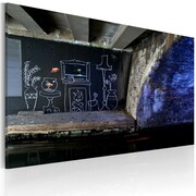 Obraz - Mój jest ten kawałek podłogi (Banksy) Artgeist