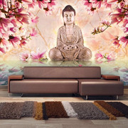 Fototapeta - Budda i magnolia Artgeist