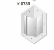 NEW TRENDY Kabina prysznicowa NEW SOLEO pięciokątna 100x80x195 K-0739 NEW TRENDY