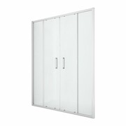 NEW TRENDY Drzwi prysznicowe NEW CORRINA podwójne 150x195 D-0184A NEW TRENDY