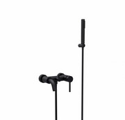 Besco Bateria wannowa ścienna Illusion czarny matt BW-IS-CZ Besco