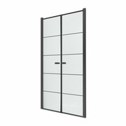 New Trendy Drzwi prysznicowe NEW SOLEO BLACK 100x195 D-0282A NEW TRENDY