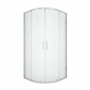 NEW TRENDY Kabina prysznicowa NEW PRAKTIC półokrągła R55 drzwi przesuwne 90x90x195 K-0576 NEW TRENDY