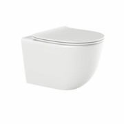 Invena Miska WC bezkołnierzowa TINOS biały z deską wolnoopadającą CE-91-001-W INVENA