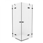 NEW TRENDY Kabina prysznicowa AVEXA BLACK drzwi uchylne podwójne 120x90x200 EXK-1621 NEW TRENDY