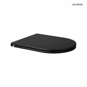 Oltens Hamnes deska sedesowa twarda wolnoopadająca Ovan Slim czarny mat 45100300 Oltens