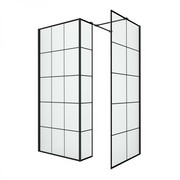 NEW TRENDY Kabina prysznicowa NEW MODUS BLACK walk-in 80x200 EXK-5617 NEW TRENDY