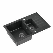 Quadron Zlewozmywak granitowy Peter 156 czarny HCQP57850CZK quadron