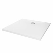 NEW TRENDY Brodzik NEX konglomeratowy kwadratowy 90x90x3,5 biały B-0454 NEW TRENDY