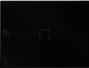 Besco Brodzik prostokątny Ultraslim Nox 100 x 80 x 3 Czarny + Czarna maskownica BMN100-80-CC Besco