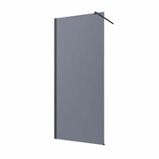 Invena Kabina walk-in szkło grafitowe profil czarny 90 x 200 AK-32-193-S INVENA