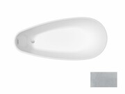 Besco Wanna wolnostojąca Goya A-line Glam Srebrna 170 x 80 + syfon z przelewem chrom WA-170-GSZ Besco