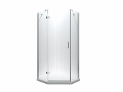 Besco Kabina pięciokątna Viva Prawa 90 x 90 x 195 szkło przejrzyste V5P-90-195-C Besco