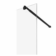 Invena Kabina prysznicowa Walk-In 100 x 200 cm Czarny AK-32-104-O INVENA