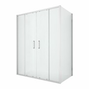 NEW TRENDY Kabina prysznicowa NEW CORRINA drzwi podwójne 150x80x195 D-0184A/D-0078B NEW TRENDY