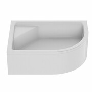 NEW TRENDY Brodzik NEW MAXIMA z siedziskiem asymetryczny LEWY 100x80x41 B-0386 NEW TRENDY