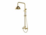 Besco Zestaw prysznicowy natynkowy Retro Złoty BP-R-ZL Besco