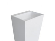 Besco Umywalka wolnostojąca Vera Glam 40 x 50 x 85 Grafit UMD-V-WOG Besco