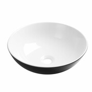 Invena Umywalka nablatowa TINOS czarno/biały CE-43-041-C INVENA