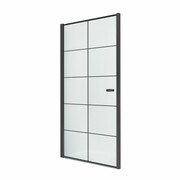 NEW TRENDY drzwi prysznicowe uchylne NEW SOLEO BLACK 80x195 D-0276A NEW TRENDY