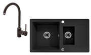 DEANTE zestaw bateria zlewozmywakowa Nemezja + zlewozmywak granitowy Zorba ZQZA2513 Deante