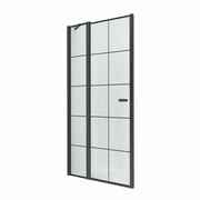 NEW TRENDY drzwi prysznicowe uchylne NEW SOLEO BLACK 90x195 LEWE D-0279A NEW TRENDY