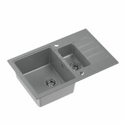 Quadron Zlewozmywak granitowy Peter 156 szary HCQP57850SZK quadron