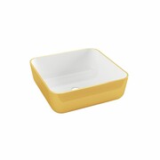 Invena Umywalka nablatowa MALAGA biało/złoty CE-39-013-W INVENA
