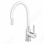 Ferro Bateria zlewozmywakowa stojąca z elastyczną wylewką Zumba BZA4W Ferro