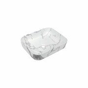 Invena Umywalka nablatowa Florina Biały mat CE-40-706-C INVENA