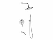 Besco Zestaw prysznicowy podtynkowy Veo I Chrom BP-V-CH Besco