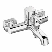 Laveo Bateria wannowa ścienna bez zestawu natryskowego Pola Chrom BAP 010D Laveo