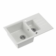 Quadron Zlewozmywak granitowy Peter 156 biały HCQP57850BIK quadron