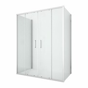 NEW TRENDY Kabina prysznicowa NEW CORRINA drzwi podwójne 140x80x195 K-0482 NEW TRENDY