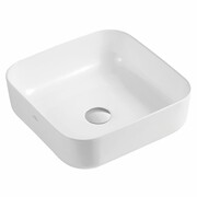 Invena Umywalka nablatowa Malaga Biała CE-39-001-C INVENA