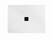 Besco Brodzik prostokątny Ultraslim Nox 130 x 90 x 3 Biały + Czarna maskownica BMN130-90-BC Besco