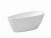 Besco Wanna wolnostojąca Goya A-line 160 x 73 + maskownica syfonu z przelewem złota WAS-160-GZL Besco